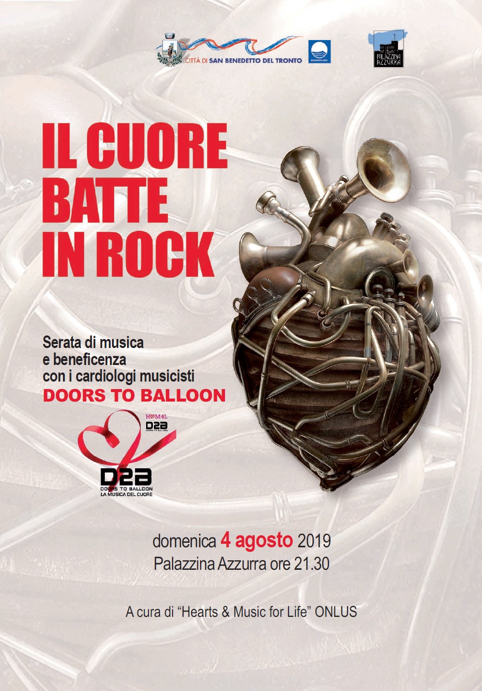 4 Agosto 2019 - Il cuore batte in rock <BR> Palazzina Azzurra  - San Benedetto del Tronto